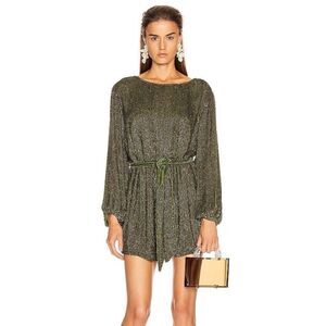 Retrofete Grace Green Sequin Dress Size L